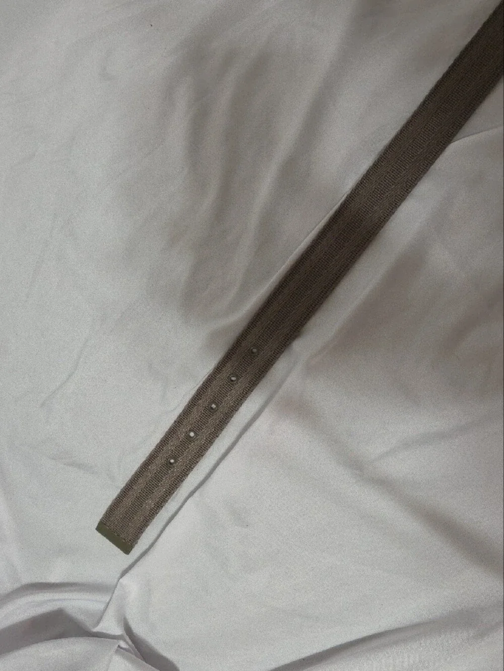Olive Green Canvas Belt, Size Large (30-34), Excellent Like New Condition